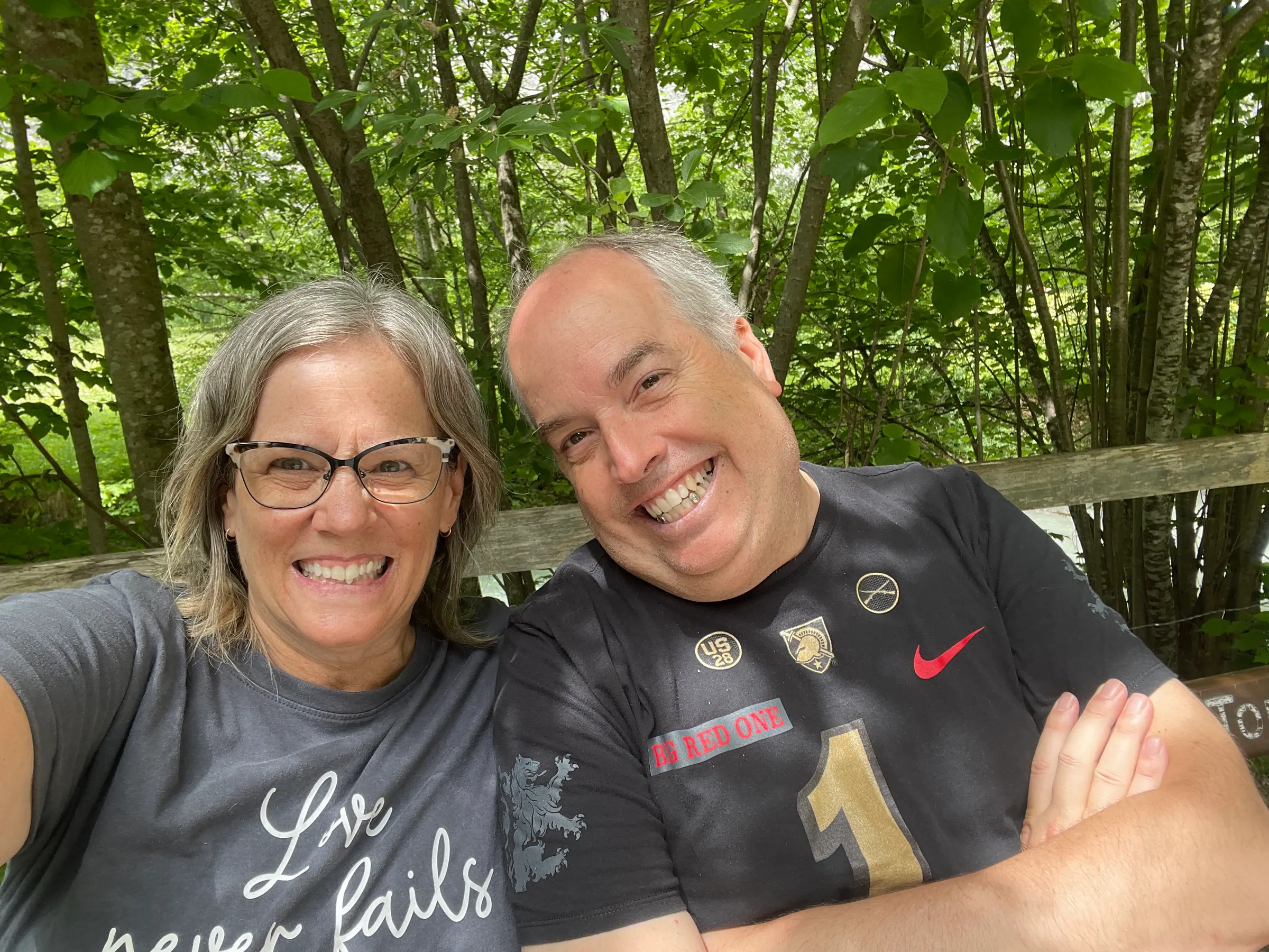 Happy siblings. It is great to be with Mike and his family on this trip. Love them much.