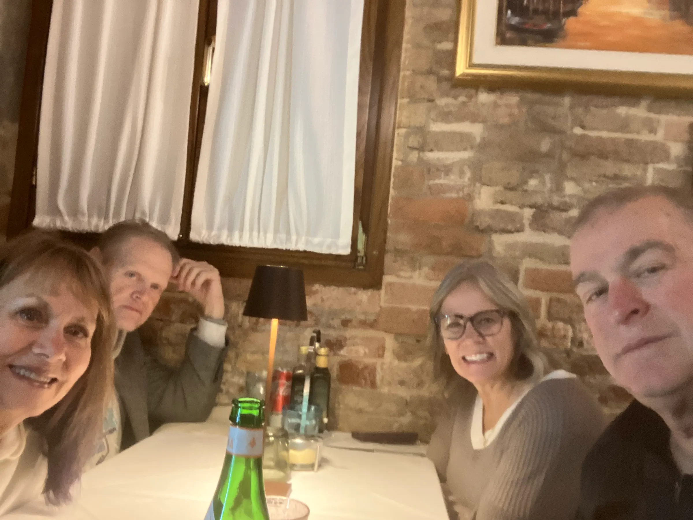 Dinner at one of the small eateries near our flat.