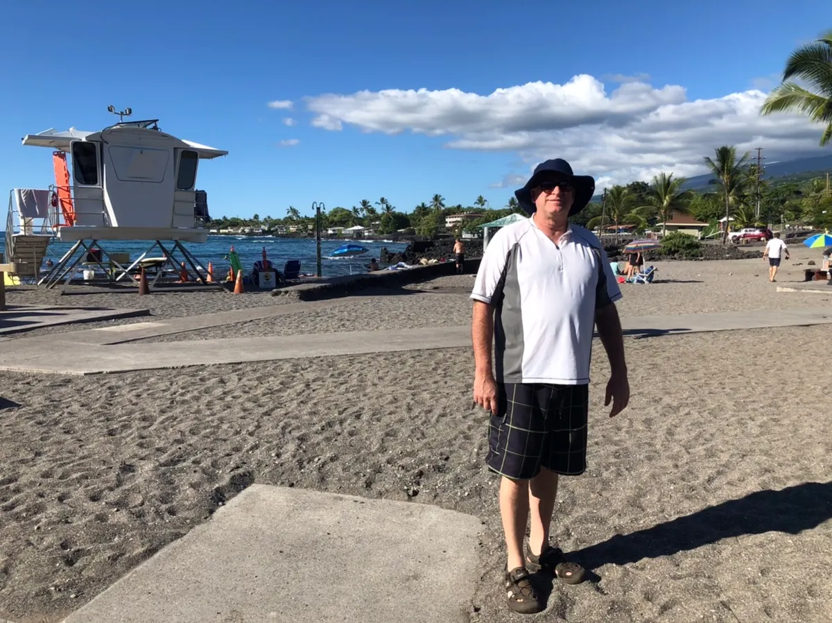 Yesterday at the beach....headed to get a shaved ice!