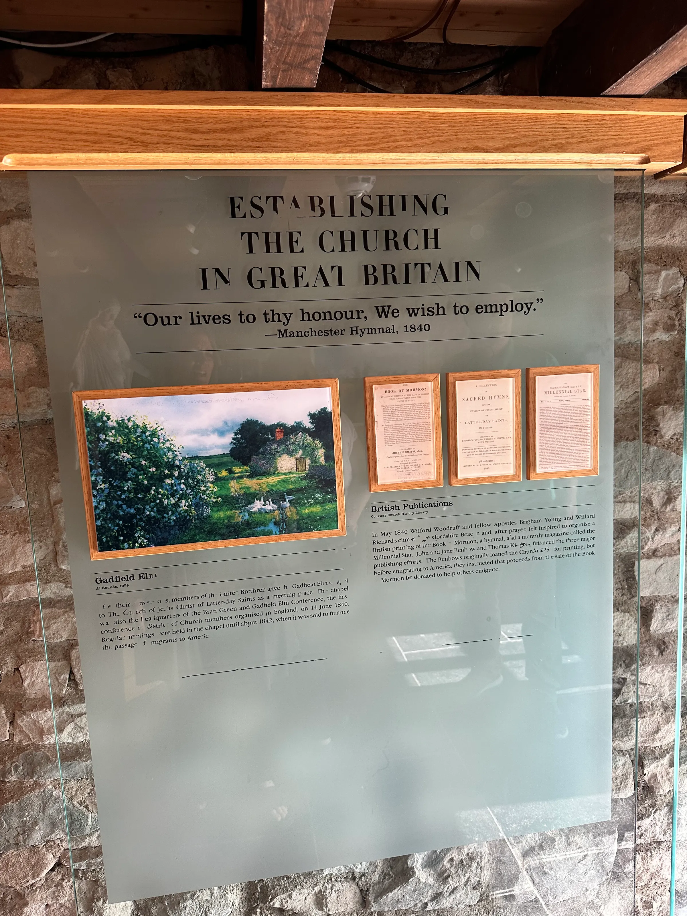 A couple of the history boards that you can expand and read.