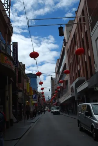 China Town....not a whole lot. But everything was in Chinese....