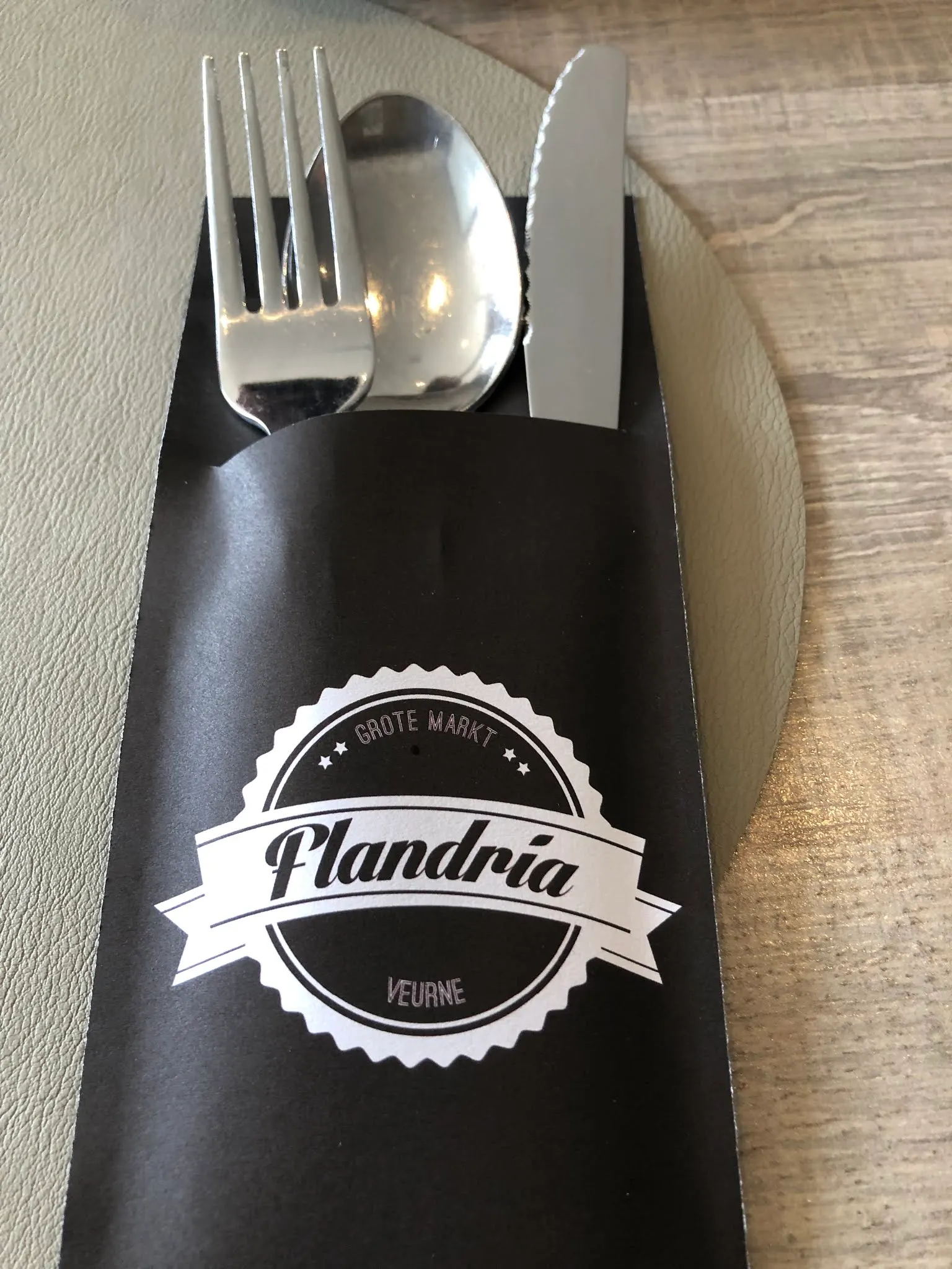 The name of our eatery for dinner in Veurne.