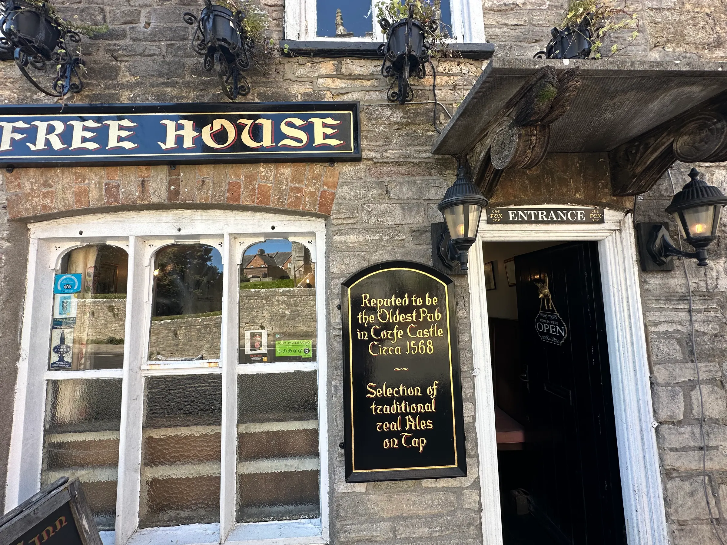 Old place at the little town near Corfe Castle.