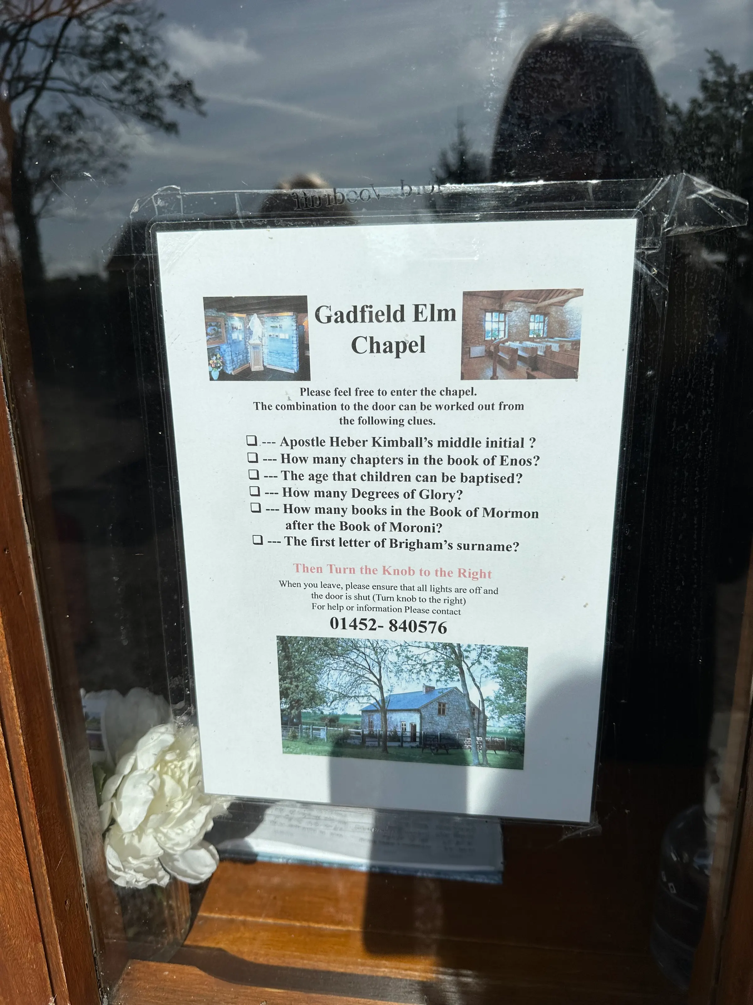 The questions that needed to be answered to create a code to get into the building.