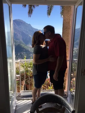 Two lover in the window...words could be to a song!