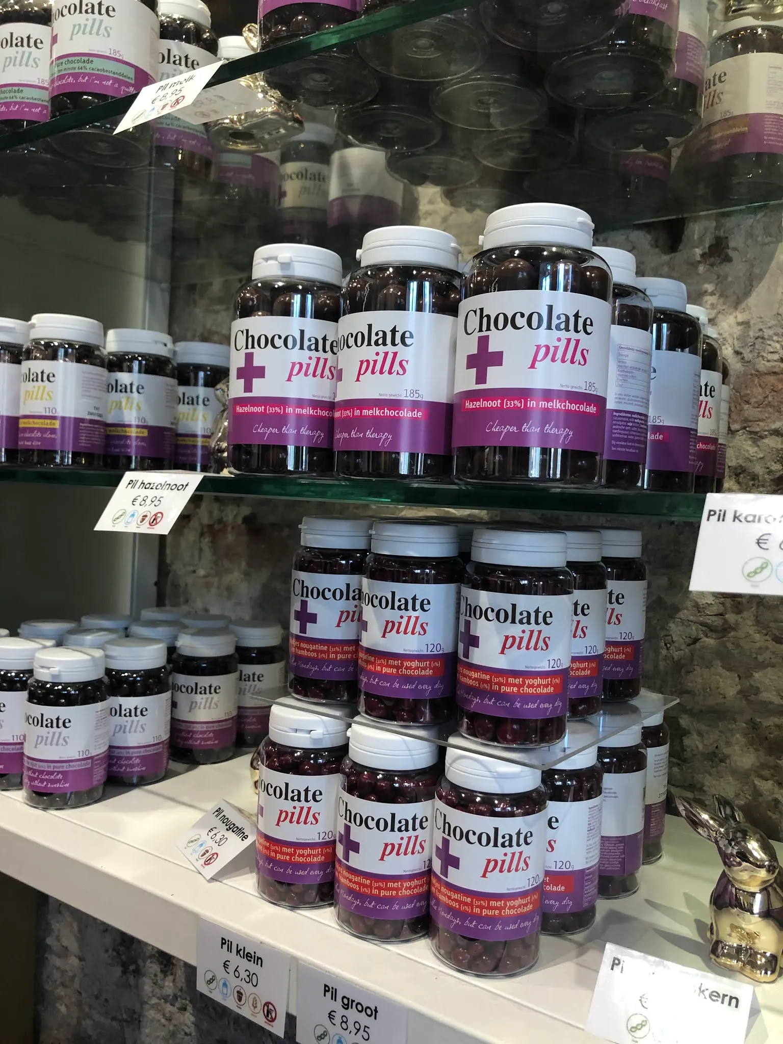 Chocolate pills cure everything.