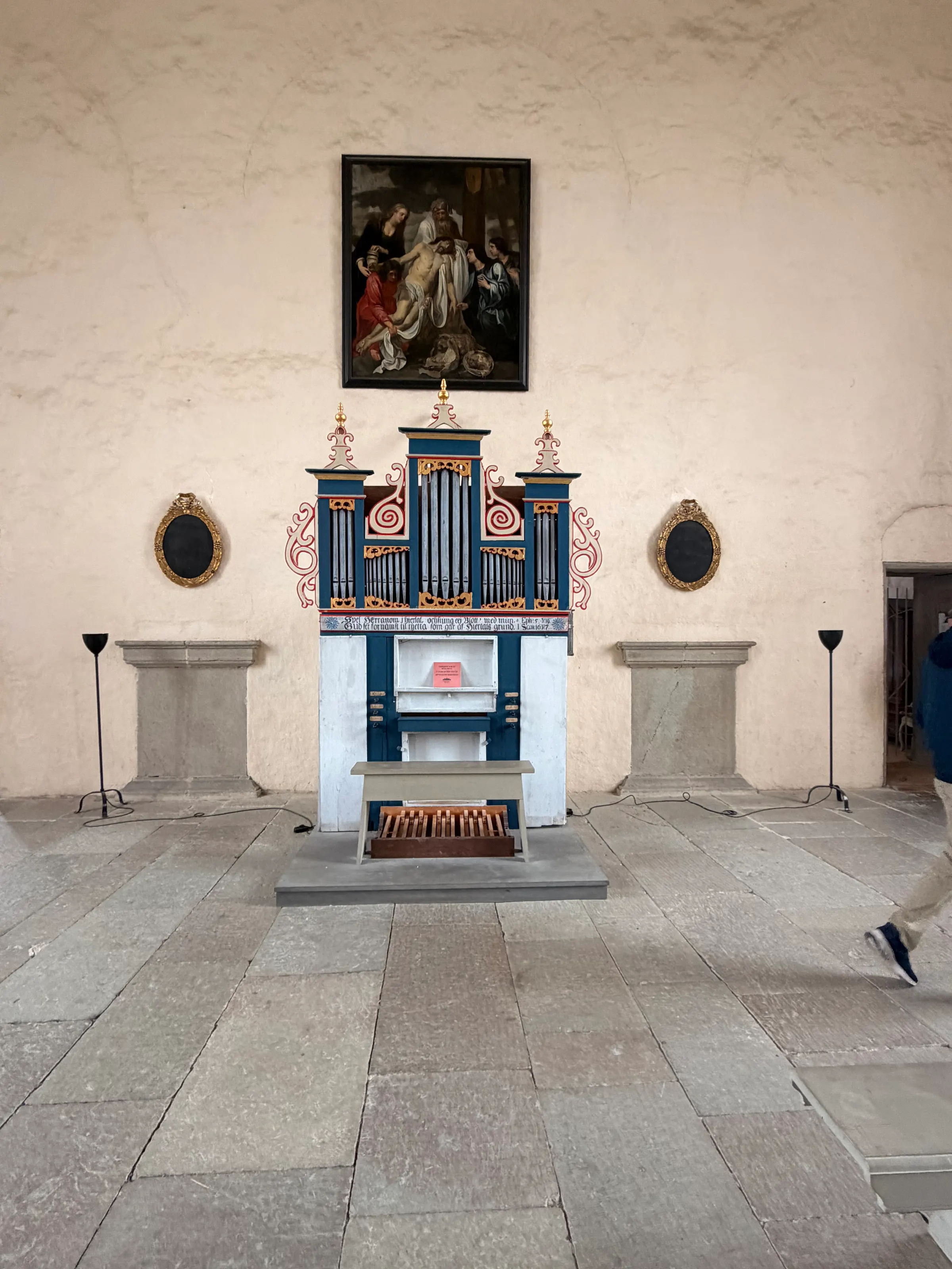These were the pews in the chapel in the Vadstena Castle.
