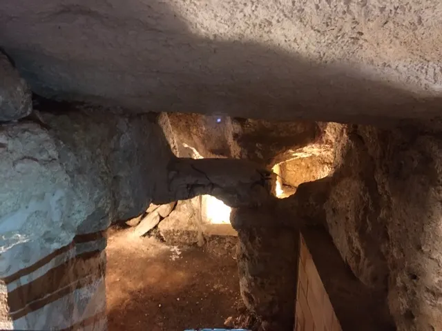 A cave where they believe Christ spent time with and taught his Disciples....